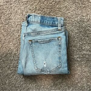 abercrombie & fitch light wash ripped jeans - 26/2